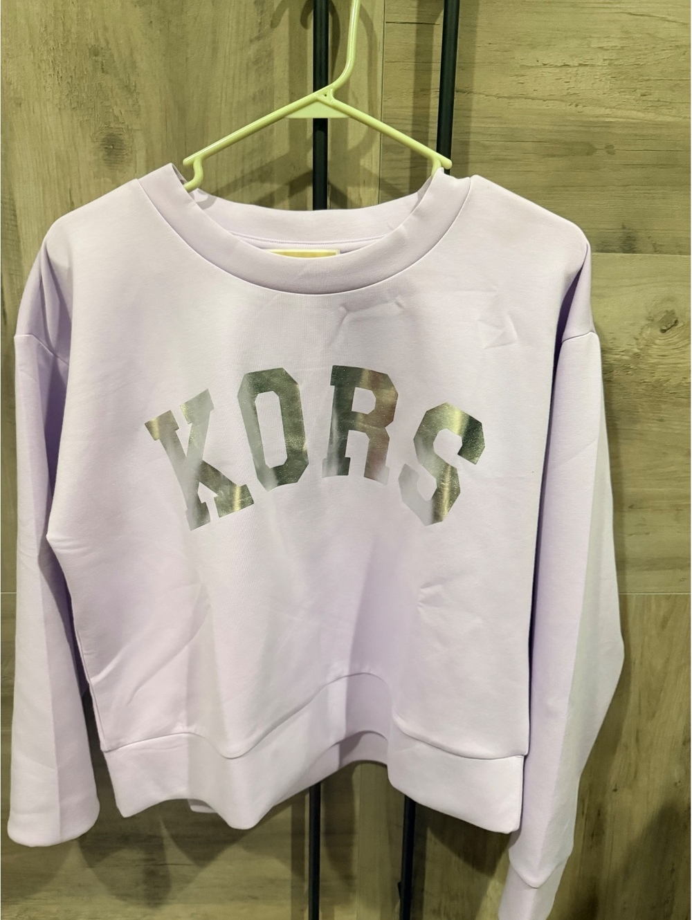 Michael Kors Lavender KORS Logo Sweatshirt, Size Medium